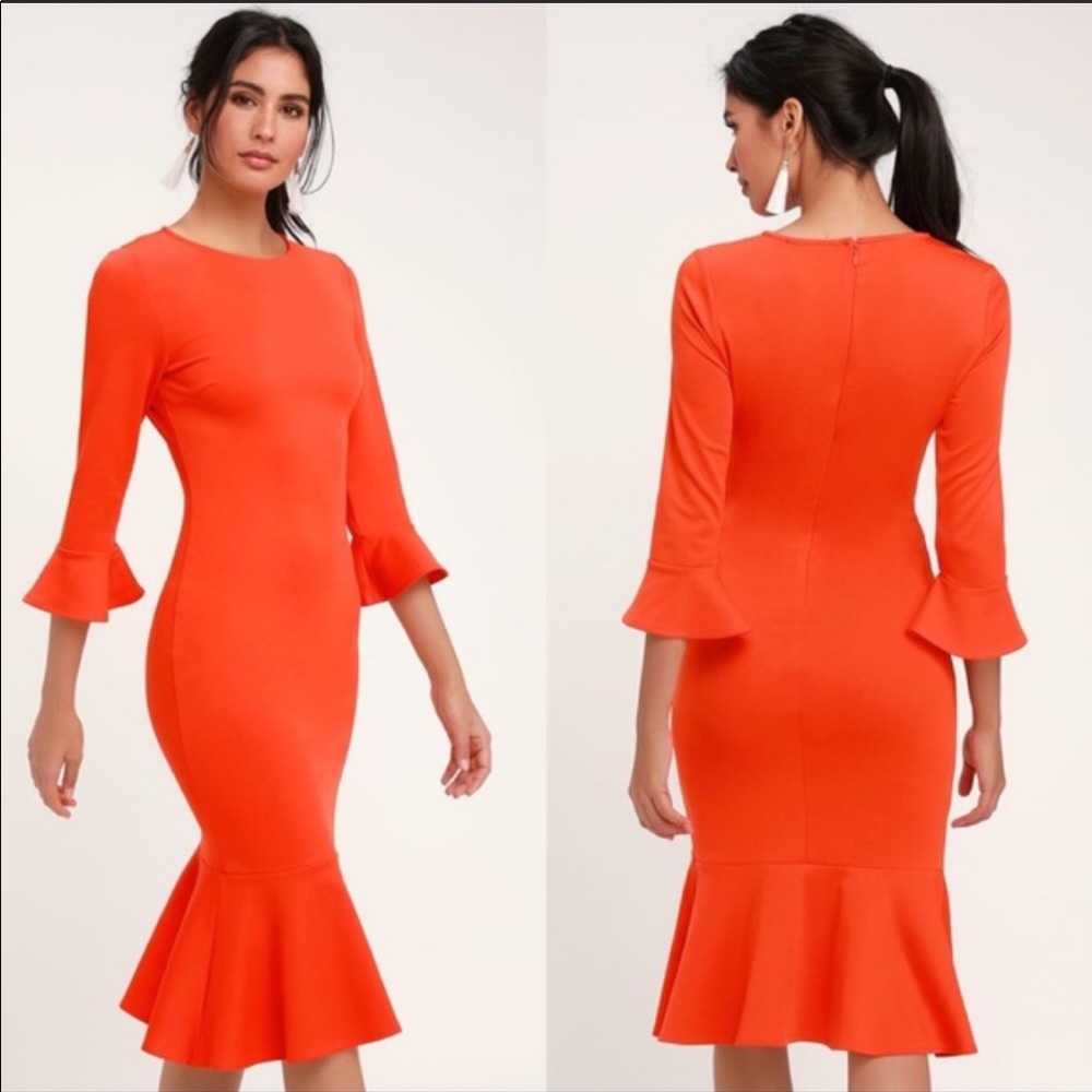Lulus Trumpet Creme de la Creme Dress